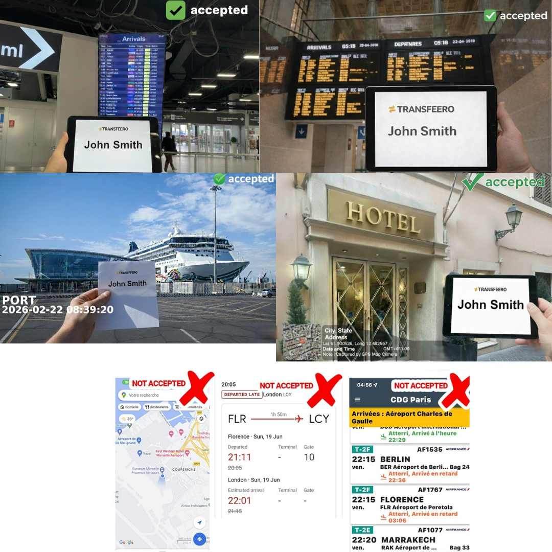 Examples of accepted no-show proof